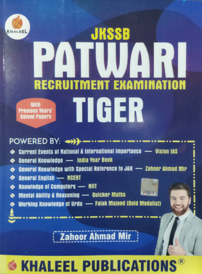 Khaleel JKSSB Patwari Tiger 2024